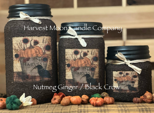 16 oz Fall Mason Jar Candle