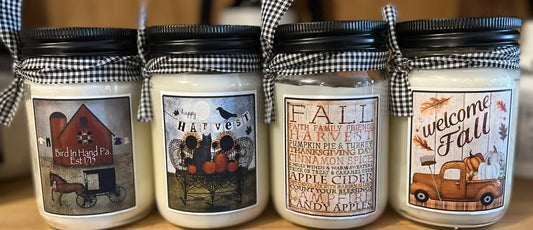 12oz Farmhouse White Seasonal Candles